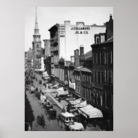 1859: Verkeer en winkels in Washington Street