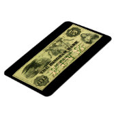 1860 Hingham Massachusetts 5 dollar biljet Magneet (Linkerzijde)