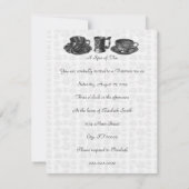 1860-jarige vrouwen V2 Tea Party Kaart (Achterkant)