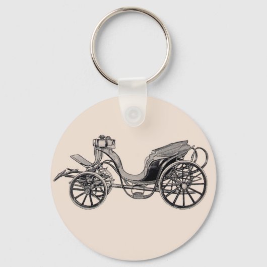 1860 Skelet-Boot Victoria 2-paarden Sleutelhanger (Voorkant)