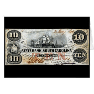 1860 South Carolina ten Dollar Note