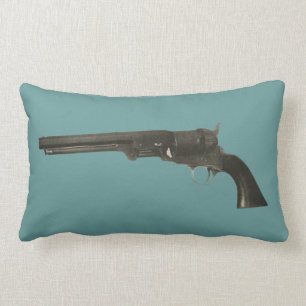 1860s Colt Firearms Revolver Pistool Pillow Kussen