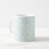 1860s Floral, verre de mer Green Coffee Mug (Devant gauche)