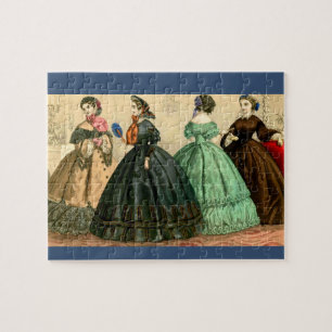 1861 Duits mode bord Legpuzzel
