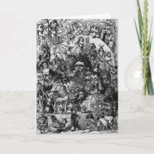 1861: "Wat ik in de Brand" zag. Feeën Feestdagen Kaart