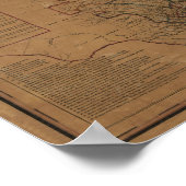 1862 Map of Texas Poster (Hoek)