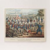 1862 Yankee-vrijwilligers die in Dixie marcheren Legpuzzel (Horizontaal)