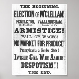 1864 de Breedte van de verkiezing Poster