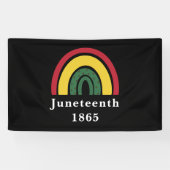 1865 Afrikaanse Amerikaanse zwarte geschiedenis Spandoek (Horizontaal)