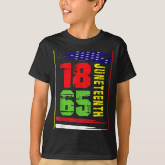 1865 Afrikaanse mannen vrouwen grappige Juneteenth T-shirt
