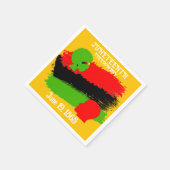 1865 Juneteenth Freedom Day Flag Viering Servet (Hoek)