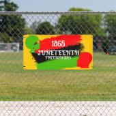1865 Juneteenth Freedom Day Flag Viering Spandoek (Insitu)