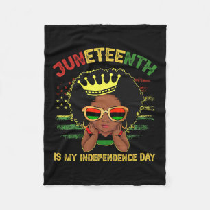 1865 Juneteenth is mijn Onafhankelijkheidsdag Vrou Fleece Deken