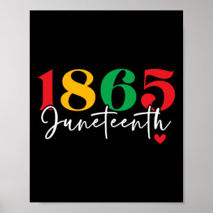 1865 Juneteenth Vieren Zwarte Geschiedenis Maand Poster