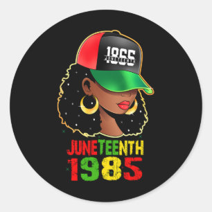 1865 Junetetiende Rijk van de Afrikaanse Amerikaan Ronde Sticker