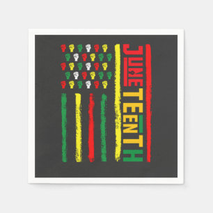 1865 Juntetiende vlag gevierd door zwarte vrijheid Servet