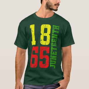 1865 Proud African American Independenc T-shirt