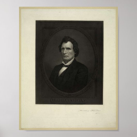1867 afbeelding van Thaddeus Stevens Poster (Voorkant)