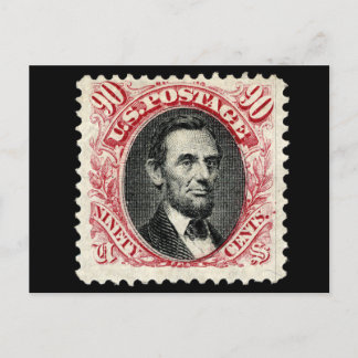 1869 Postzegel 90¢ Lincoln Briefkaart