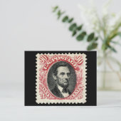 1869 Timbre Postage 90¢ Lincoln Carte postale (Debout devant)