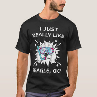 186 Ik hou echt van Beagle T-shirt
