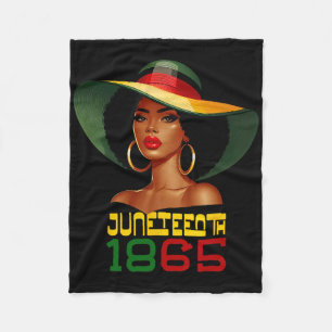 186 Juneteenth Vrouwen vieren Black Freedom Day Fleece Deken