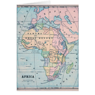 1870 cartes vintages de l'Afrique
