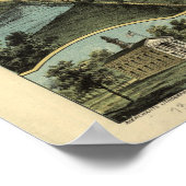 1870 Warren, OH Birds Eye Panoramic Map Poster (Hoek)