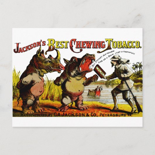 1871  kauwtabak briefkaart (Voorkant)