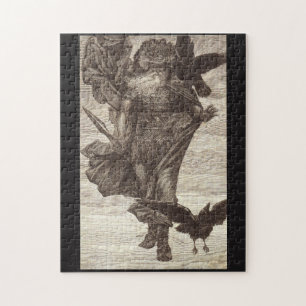 1871 Odin, Noordse God van Wisdom Legpuzzel