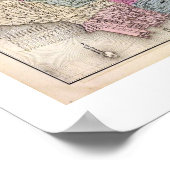 1872 REPRO  Map Hoboken NJ Poster (Hoek)