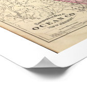 1872 REPRO Map Ocean County NJ Poster (Hoek)