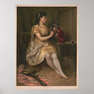 1873 La Toilette Du Singe Impression d'art vintage