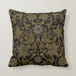  1873 Vogels en bloemen "Chandos" patroon Kussen