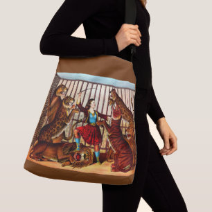 1874 De koningin van de leeuw Crossbody Tas