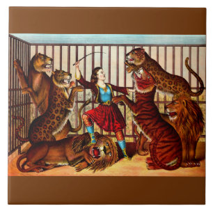 1874 De koningin van de leeuw Tegeltje