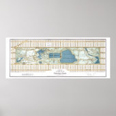 1875 Hinrichs' Guide Map of Central Park Poster (Voorkant)