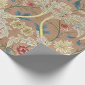 1875 William Morris Floral Embroidery Cadeaupapier (Hoek)