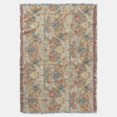 1875  William Morris Floral Embroidery Deken (Voorkant Verticaal)