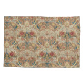 1875  William Morris Floral Embroidery Kussensloop (Achterkant-Links)