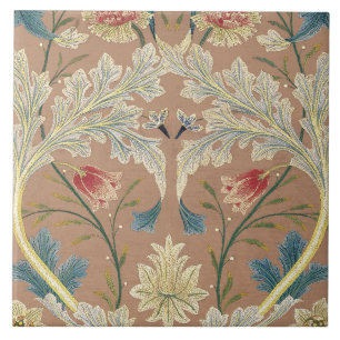1875 William Morris Floral Embroidery Tegeltje