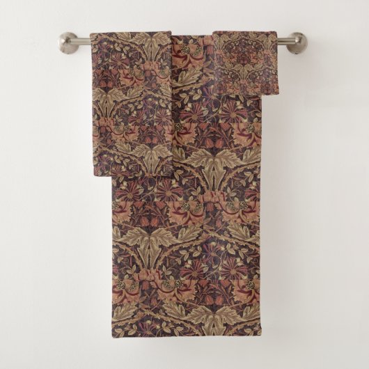 1876 William Morris Honeysuckle Bad Handdoek (Insitu)