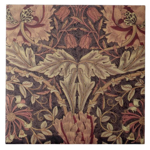 1876 William Morris Honeysuckle Tegeltje