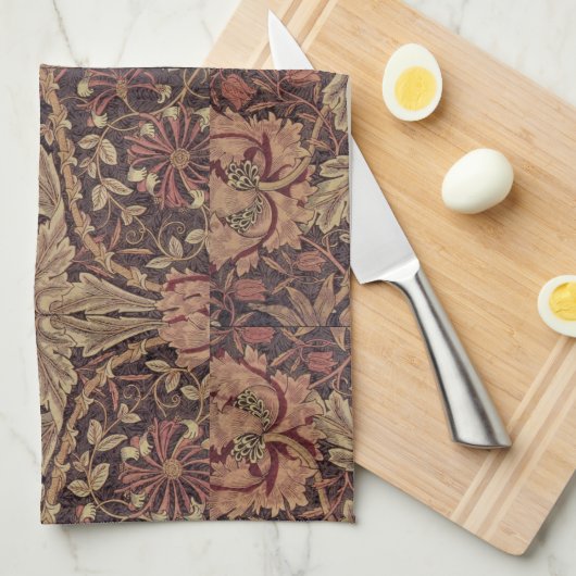 1876  William Morris Honeysuckle Theedoek (Quarter Fold)