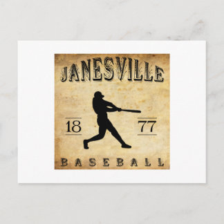 1877 Janesville Wisconsin Baseball Briefkaart