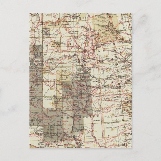 1878 Carte des enquêtes géographiques américaines (Devant)