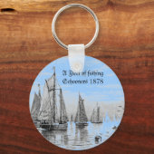 "-1878 Gevist Schoonervloot" Sleutelhanger (Voorkant)