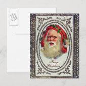 1878 : Une carte de voeux de Noël victorienne (Devant / Derrière)