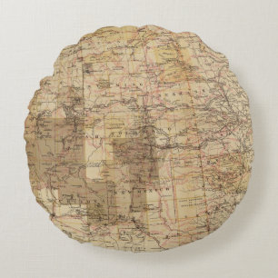 1878 Voortgangskaart van de Amerikaanse geografisc Rond Kussen