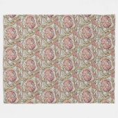 1878  William Morris Flowerpot Fleece Deken (Voorkant (Horizontaal))